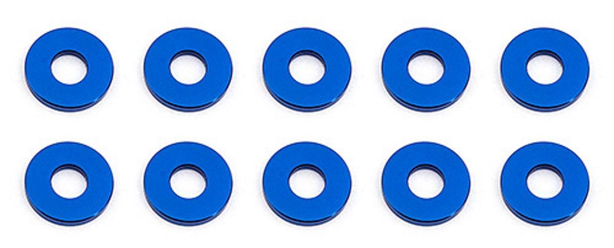 Associated 31385 Bulkhead Washers, 7.8x1.0 mm Blue Aluminum Apex Scion RC10 SC10 - PowerHobby