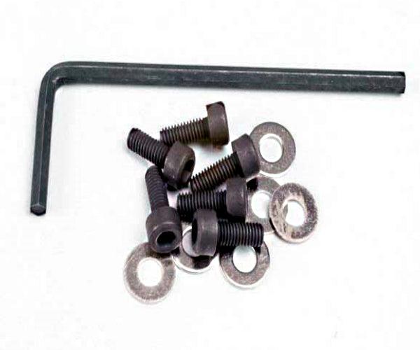 Traxxas 1552 Hex Motor Screws (4) Slash 2wd/4X4 Stampede Bandit - PowerHobby