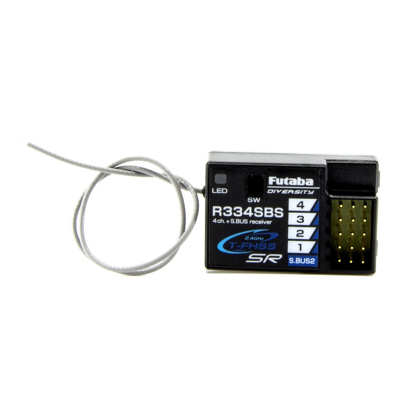 FUTABA FUT01102246-3 R334SBS TFHSS SR S.BUS2 HV 4-CHANNEL 2.4GHZ RECEIVER - PowerHobby