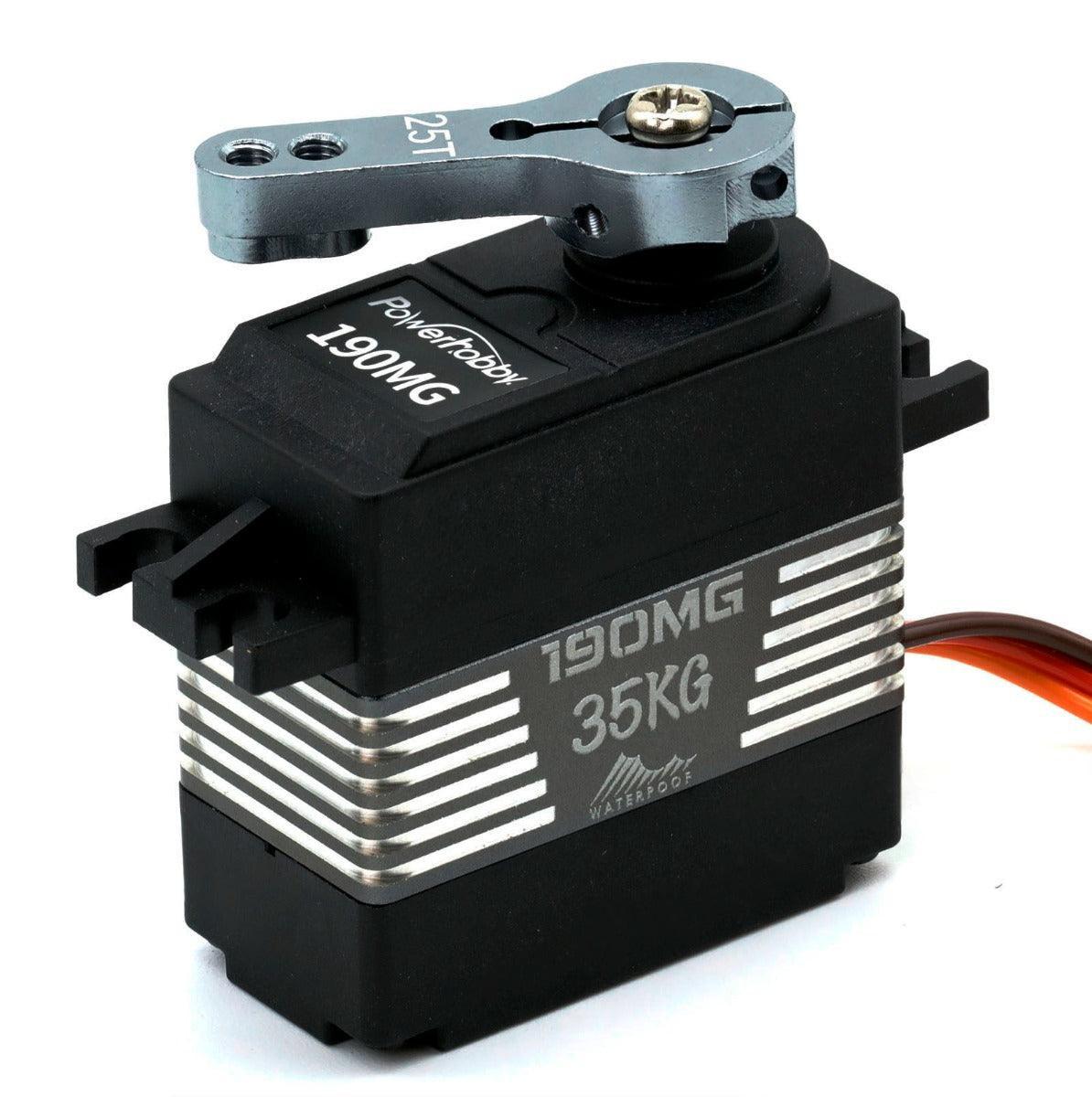 Powerhobby 190MG 1/10 35kg High Torque Metal Gear Waterproof HV Servo - PowerHobby