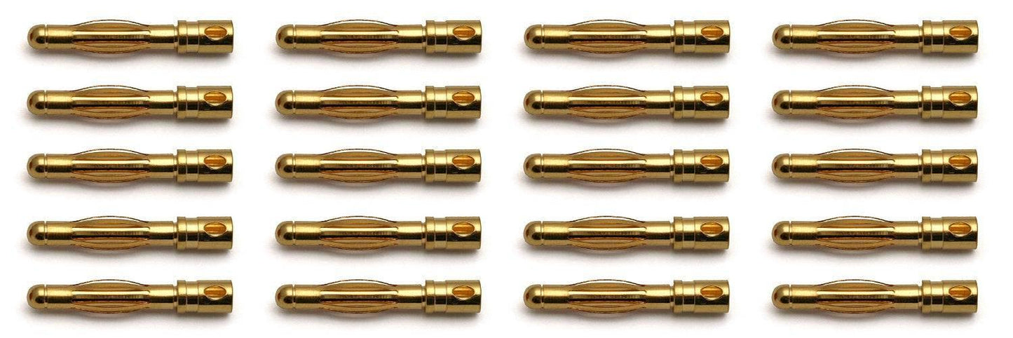 Team Associated 659 4.0 mm Connectors (30 Male) - PowerHobby