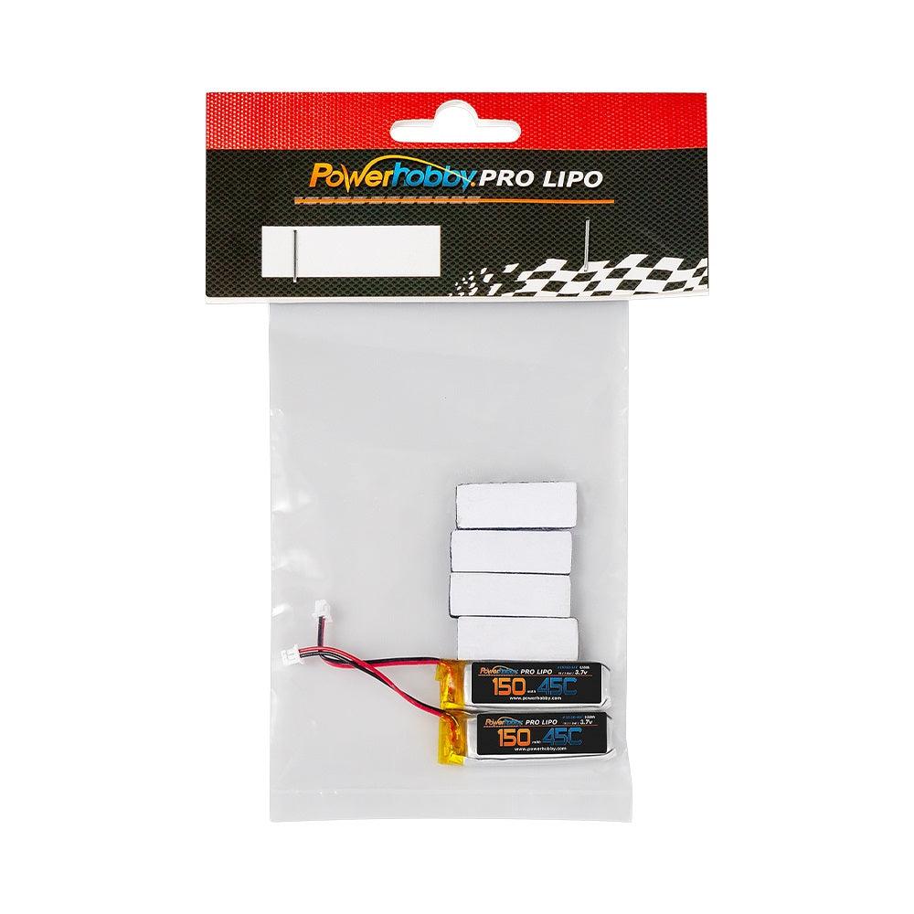 Powerhobby 1s 3.7V 150mah 45c Lipo Battery (2) : Balde 70 S / 70S BLH4210 - PowerHobby