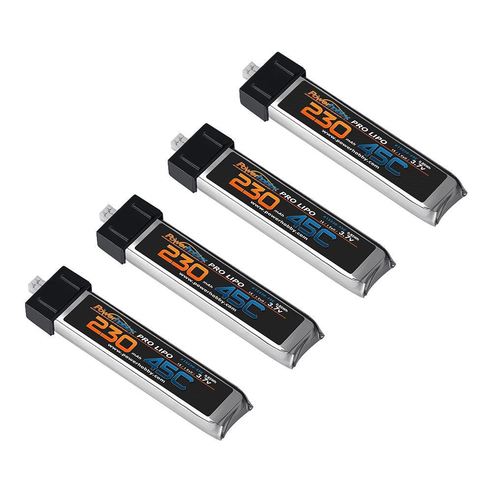 Powerhobby 1S 3.7V 230Mah 45C Lipo Battery 4 Pack - PowerHobby