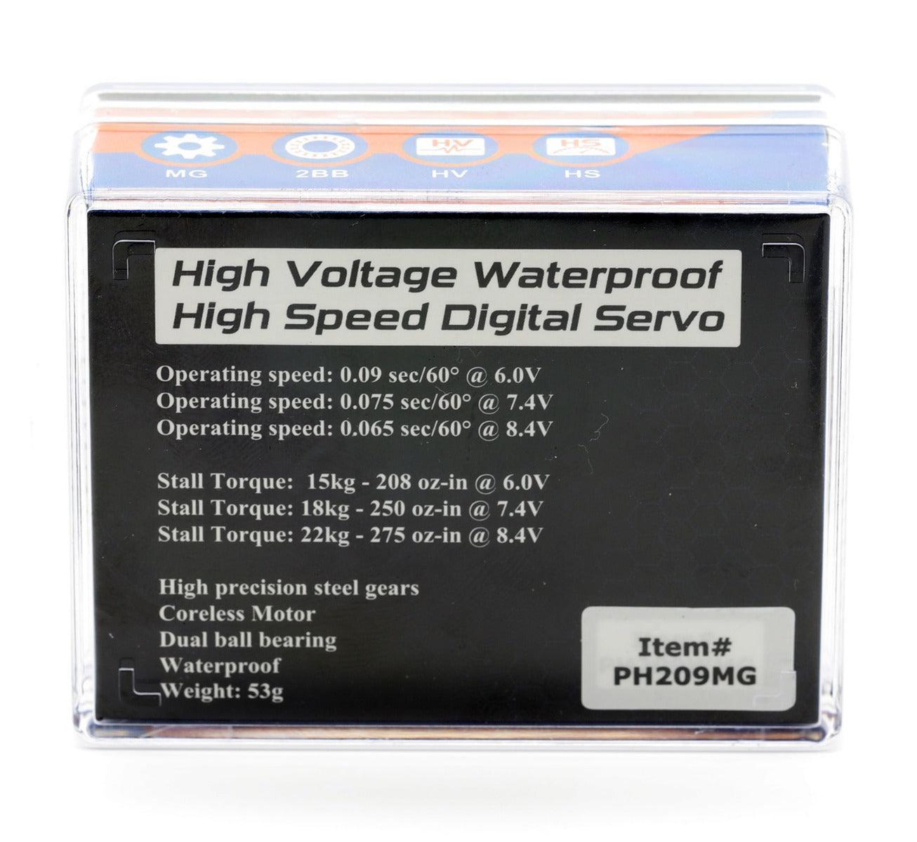 Powerhobby 209MG High Speed Waterproof Digital Servo Aluminum Case - PowerHobby