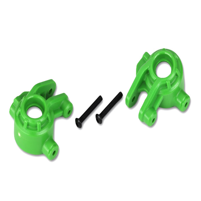 Traxxas 9037G Steering Blocks Extreme Heavy Duty Green: 4x4 Hoss/Rustler/Slash - PowerHobby