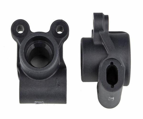 Team Associated ASC91876 RC10B6.2 Factory Team Rear Hubs, Carbon - PowerHobby