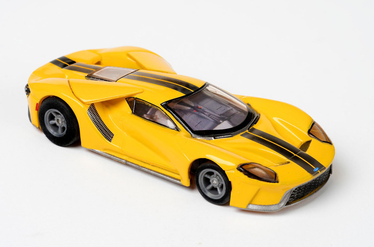 AFX 22029 Ford GT Triple Yellow MegeG+ Mega G+ Ho slot car AFX22029 - PowerHobby