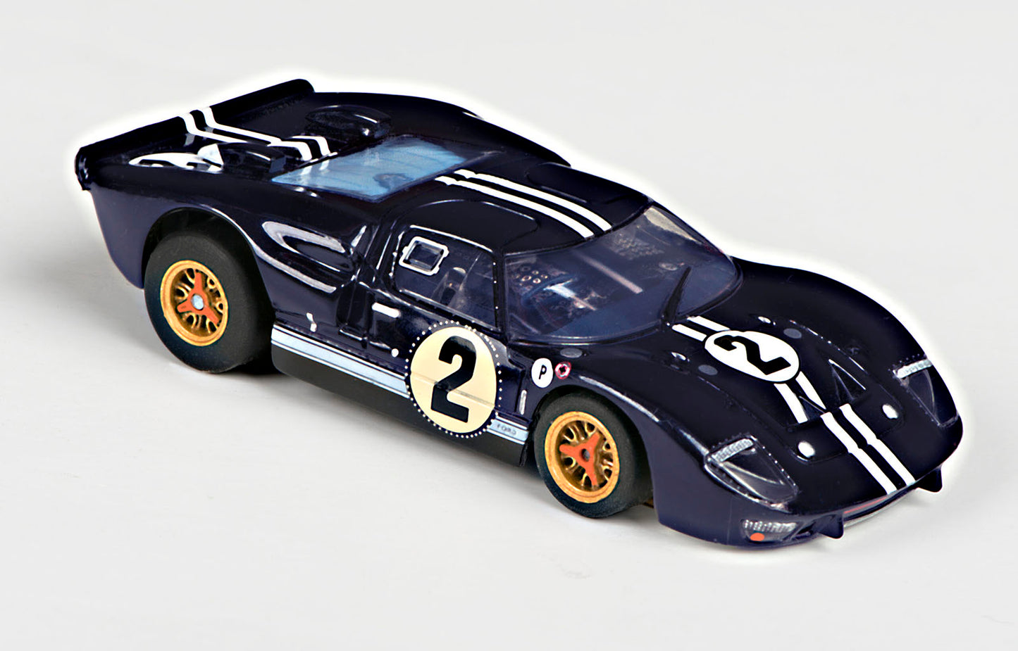 AFX 22031 Ford GT40 Mark IIB #2 Sebring Mega G+ HO Scale Slot Car - PowerHobby