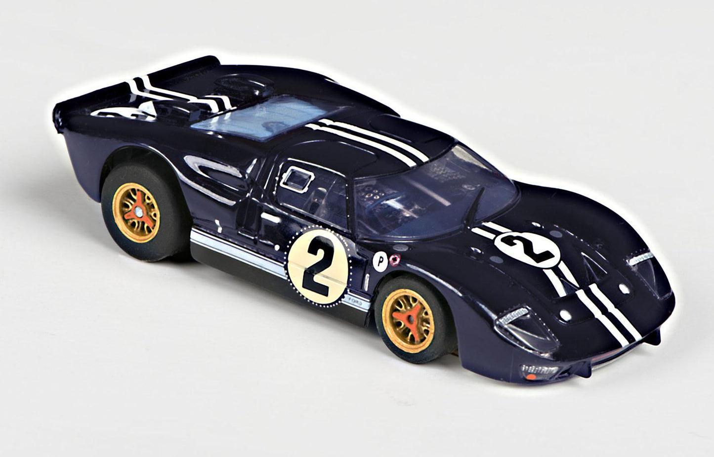 AFX 22031 Ford GT40 Mark IIB #2 Sebring Mega G+ HO Scale Slot Car - PowerHobby