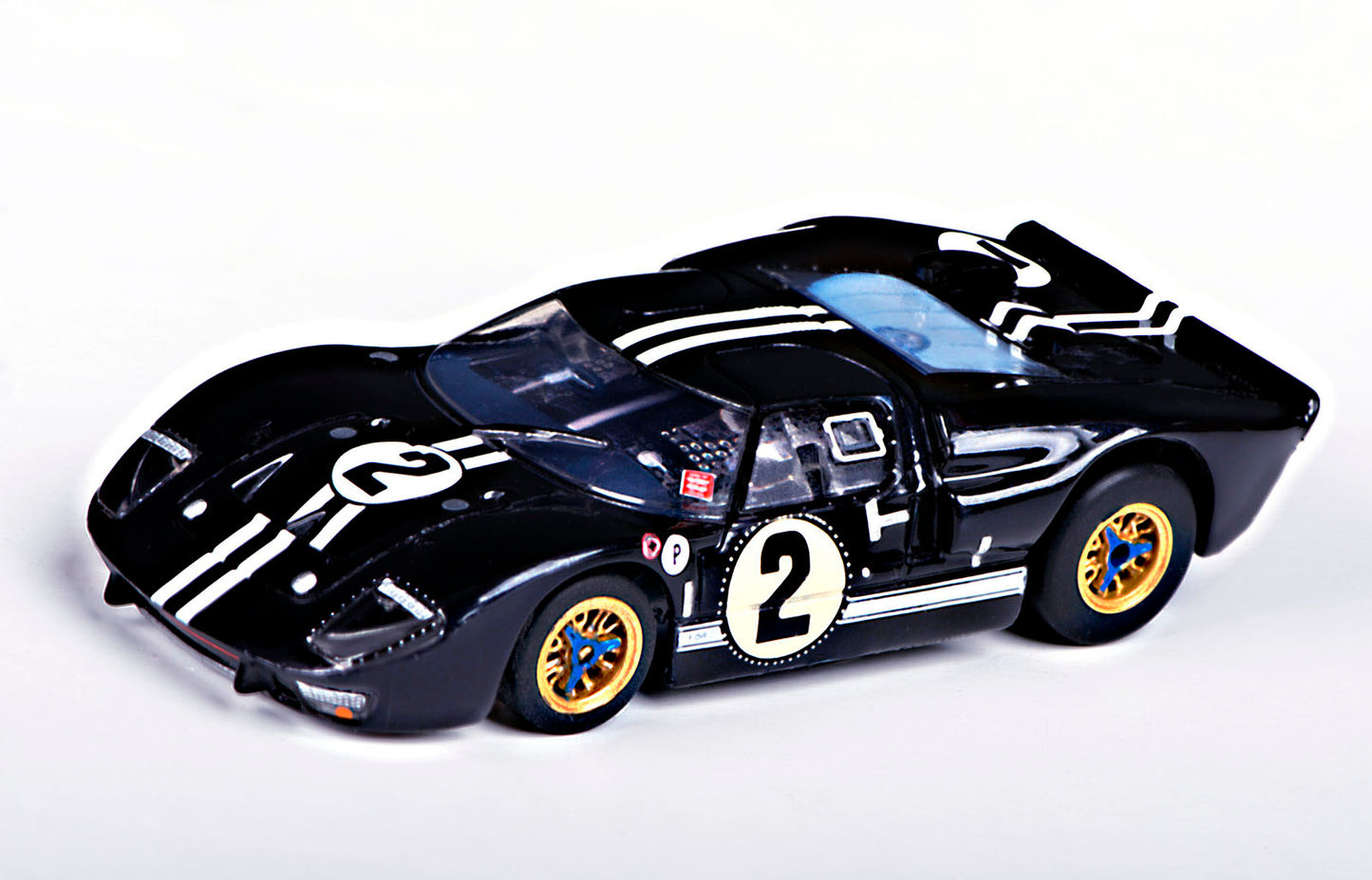 AFX 22031 Ford GT40 Mark IIB #2 Sebring Mega G+ HO Scale Slot Car - PowerHobby