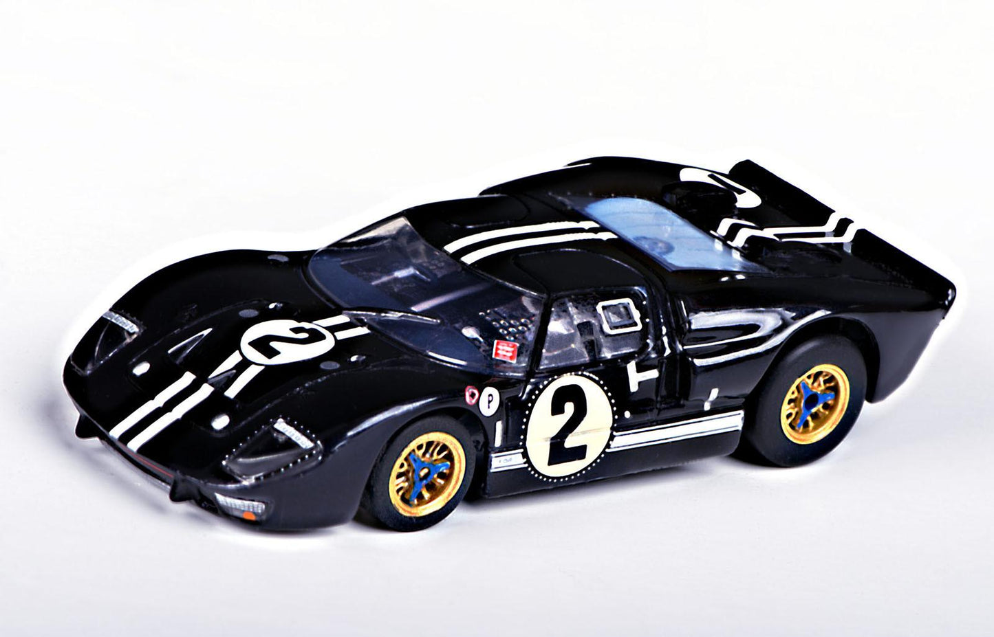 AFX 22031 Ford GT40 Mark IIB #2 Sebring Mega G+ HO Scale Slot Car - PowerHobby