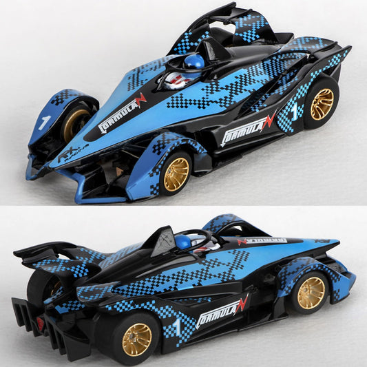 AFX 22039 Formula N Black & Blue Mega G+ MegaG Plus HO Slot Car - PowerHobby