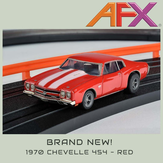AFX 22043 1971 Chevelle 454 Red Mega G+ Ho slot car AFX22043 MegeG+ - PowerHobby