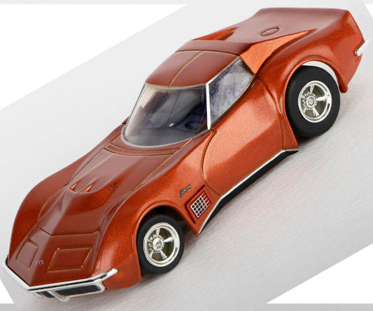 AFX 22047 1971 Corvette 454 Ontario Orange Mega G+ MegaG Plus HO Slot Car - PowerHobby