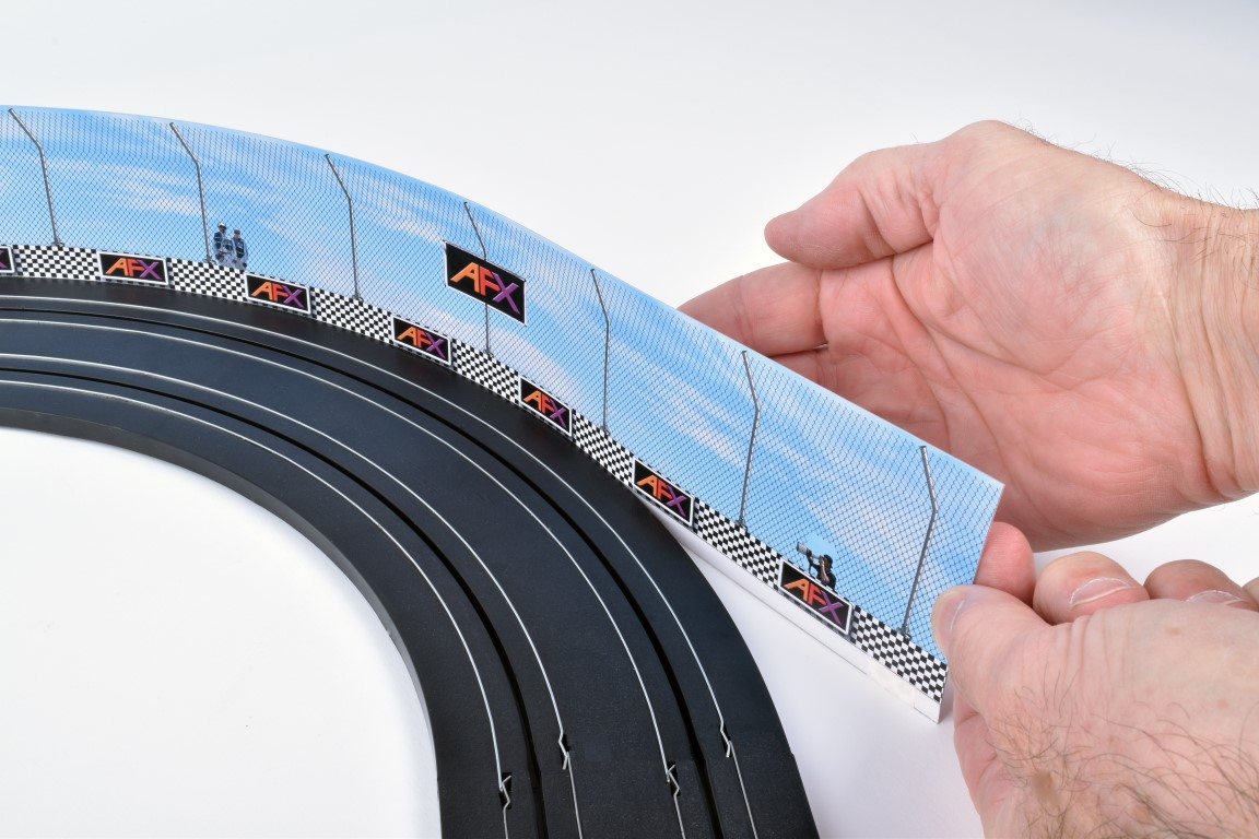 AFX Racing 22049 Race Barrier 3 Piece 31" Sections HO Slot Car Track Accessories - PowerHobby