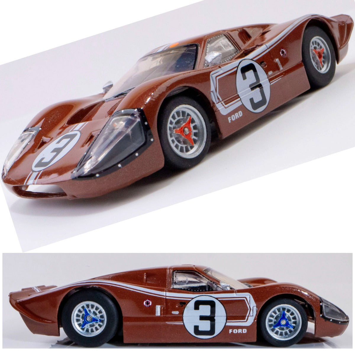 AFX 22053 Ford GT40 MKIV #3 LeMans 1967 Copper Mega G+ HO Slot Car AFX22053 - PowerHobby