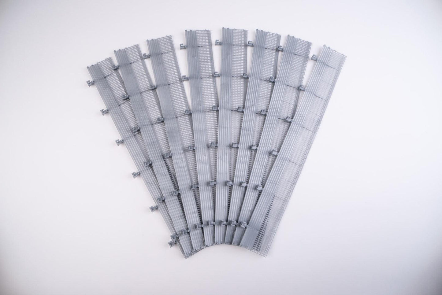 AFX Racing 22054 Catch Fence 14" Sections 8pcs HO Slot Car Track Accessories - PowerHobby