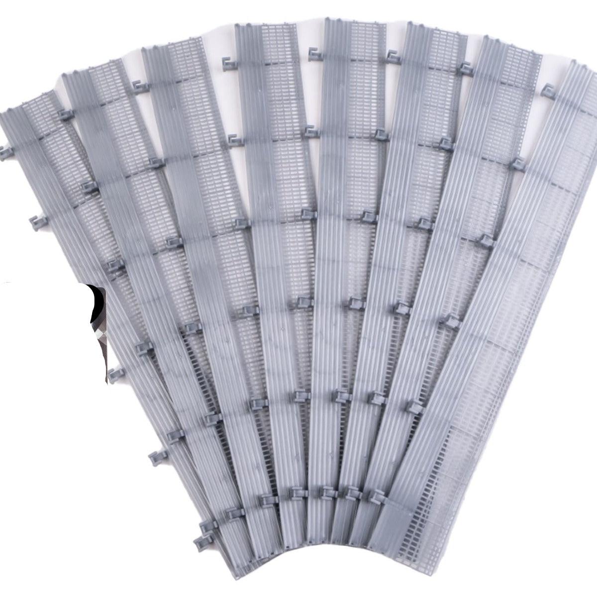 AFX Racing 22054 Catch Fence 14" Sections 8pcs HO Slot Car Track Accessories - PowerHobby