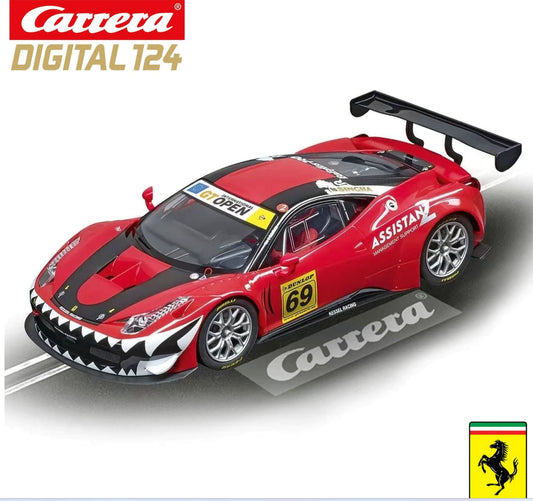 Carrera 23838 Digital Ferrari 458 Italia GT3 Kessel Racing 1/24 Scale Slot Car - PowerHobby