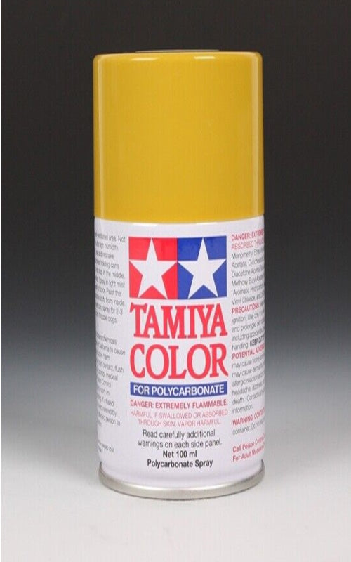 Tamiya TAMPS-56 PS-56 Mustard Yellow Polycarbonate Lexan RC Spray Paint 100ml - PowerHobby