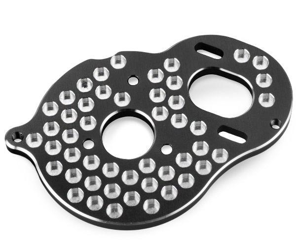 JConcepts 2428-1 3-Gear Transmission / Rear Motor Plate Honeycomb Blue RC10B5M - PowerHobby