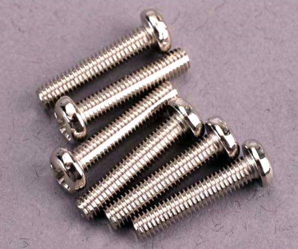 Traxxas 2563 Round Head Screw 3x15mm (6) Stampede Ruslter - PowerHobby