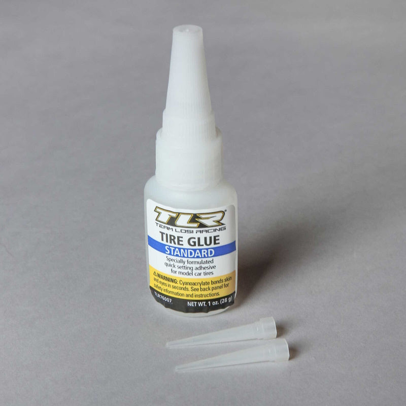 Team Losi Racing TLR76007 Tire Glue 1oz STANDARD CA's - PowerHobby
