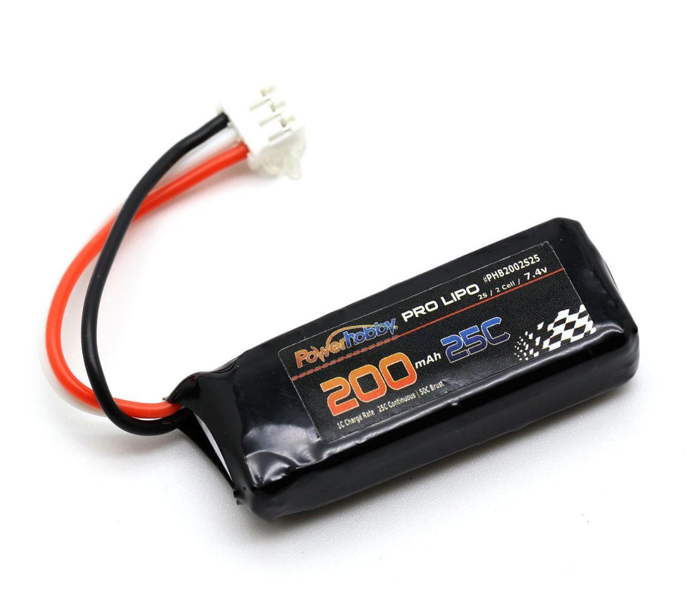 PowerHobby 1S 3.7V 250mAh 45C Lipo Battery (8-Pack) For E-Flite UMX Radian