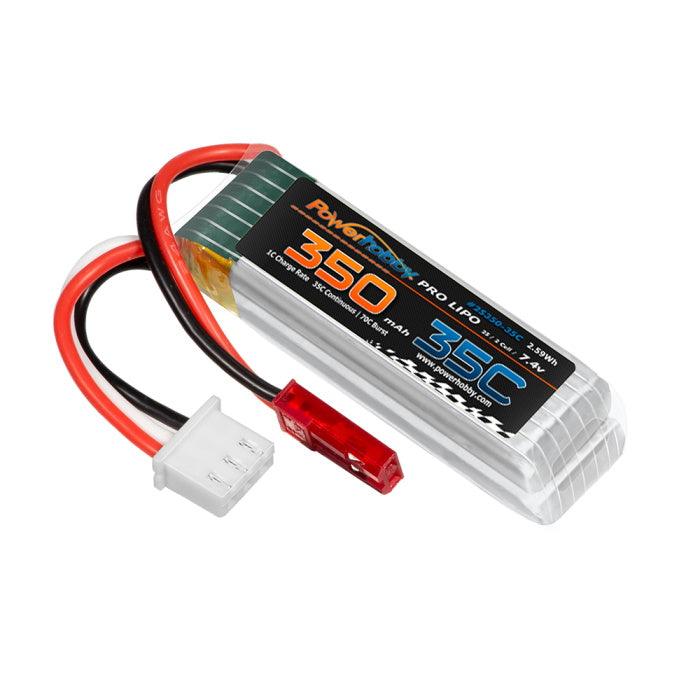Powerhobby 2S 7.4V 350MAh 35C Lipo Battery Carisma MSA-1E Rock Crawler - PowerHobby