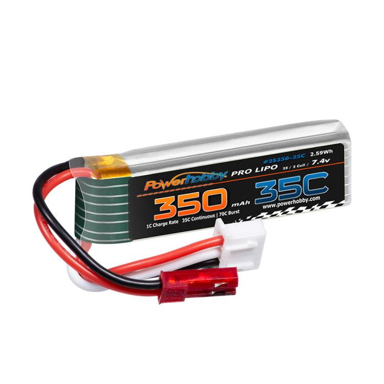 Powerhobby 2S 7.4V 350MAh 35C Lipo Battery Carisma MSA-1E Rock Crawler - PowerHobby