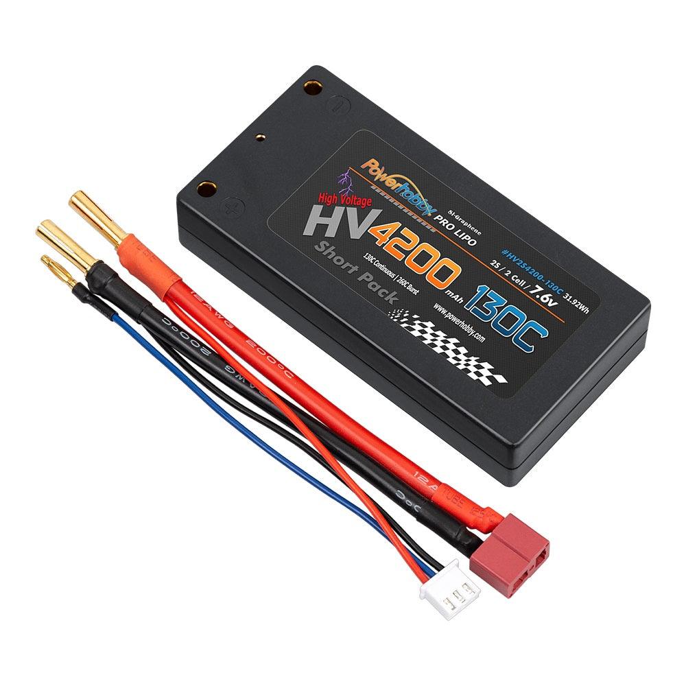 Powerhobby 2S 7.6V 4200mah 130C HV + Graphene Shorty Lipo Battery - PowerHobby