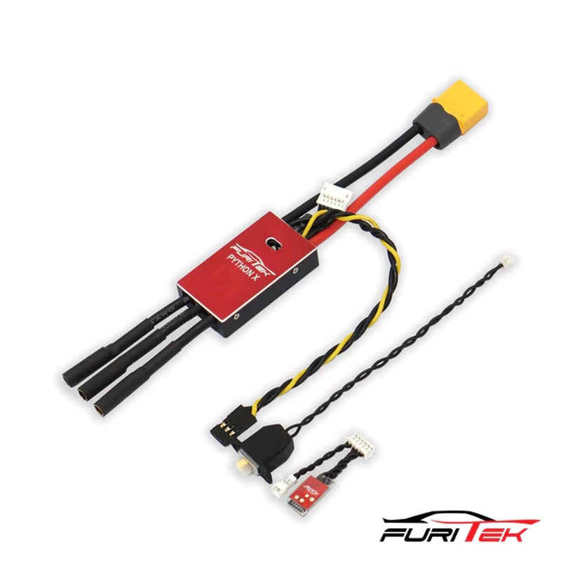 FURITEK 2350 PYTHON X 80A/120A BRUSHED/BRUSHLESS ESC FOR 1/10 RC CRAWLERS W/BT - PowerHobby