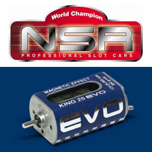 NSR 3026 King Evo Long Can 25,000 RPM Motor 1/32 Slot Car 25K - PowerHobby