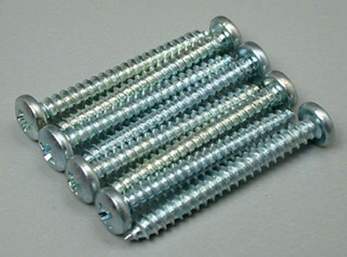 Great Planes GPMQ3158 Sheet Metal Screws Phillips 4x1" (8) - PowerHobby