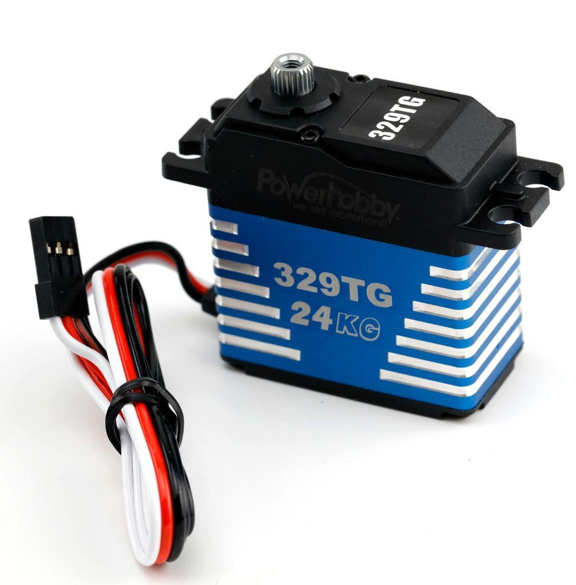 Powerhobby 329TG Aluminum High Torque Speed Titanium Gear 24KG Digital Servo - PowerHobby