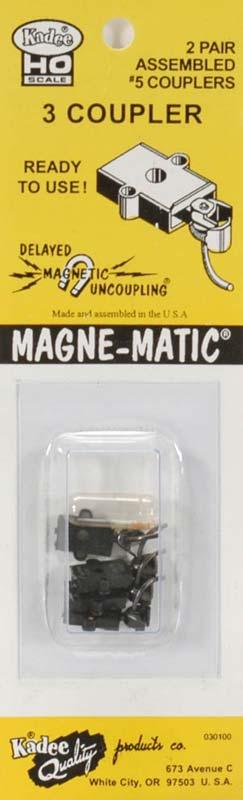 Kadee 3 HO #5 Universal Magna-Matic Couplers (4) - PowerHobby