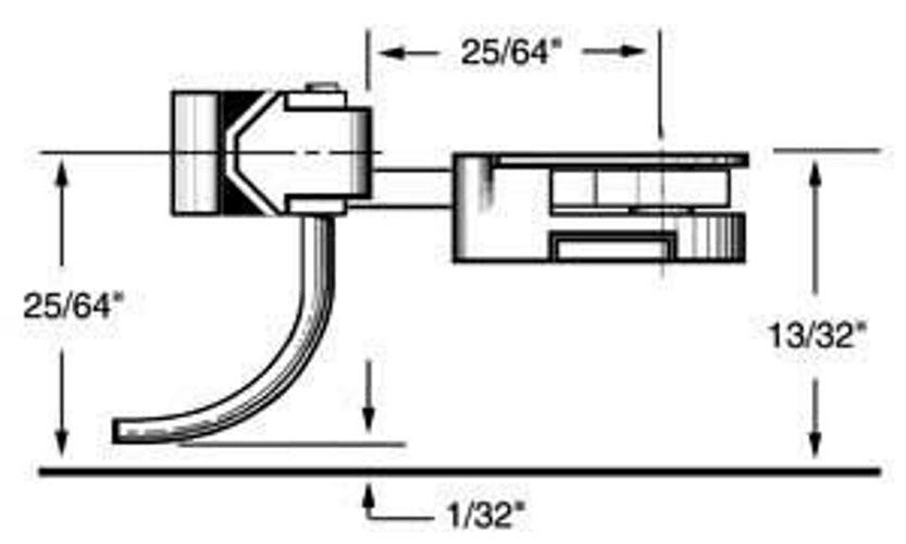 Kadee #31 HO Scale Coupler Long (25/64") Underset Shank (Two pair) - PowerHobby
