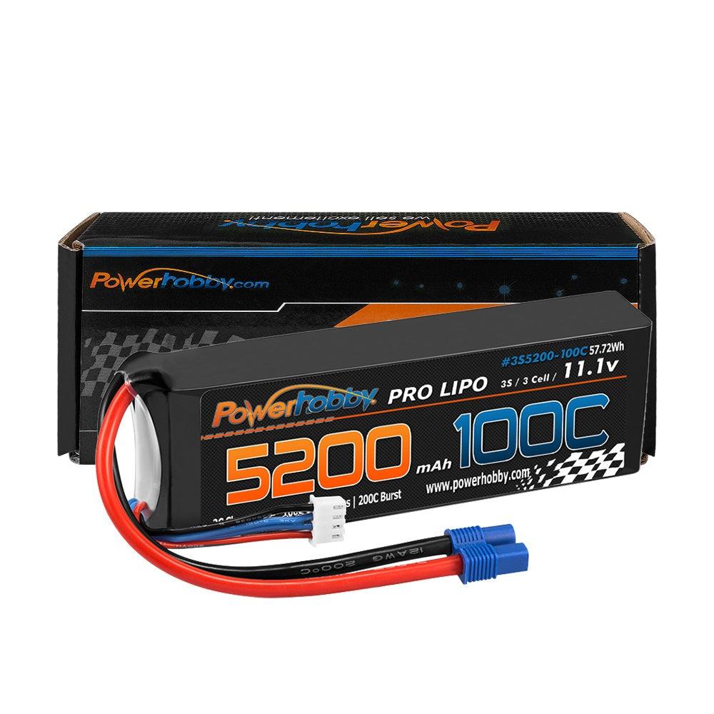 Powerhobby 3s 11.V 5200mah 100C - 200C Lipo Battery w EC3 plug - PowerHobby