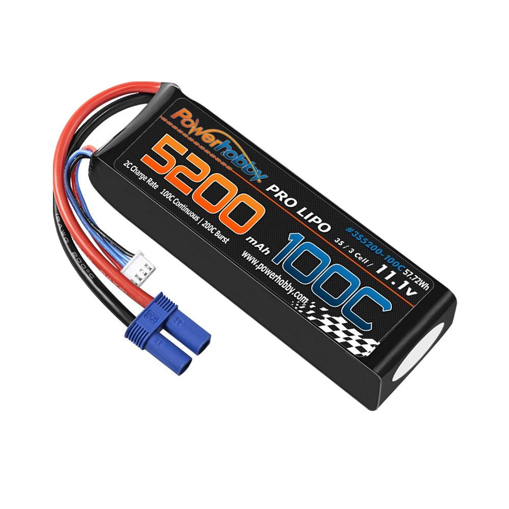 Powerhobby 3s 11.V 5200mah 100C - 200C Lipo Battery w EC5 plug - PowerHobby