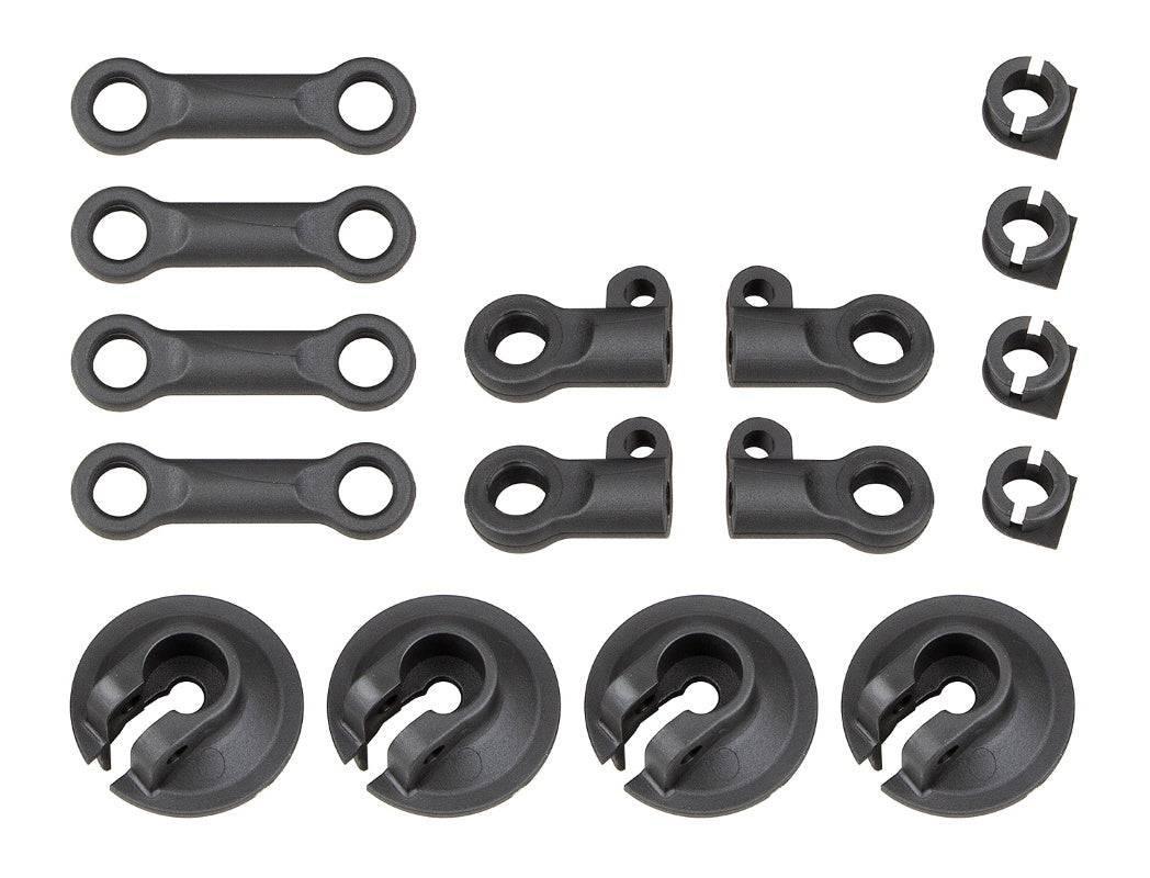 Associated 81512 RC8B4 Spring Cups and Shock Rod Ends - PowerHobby