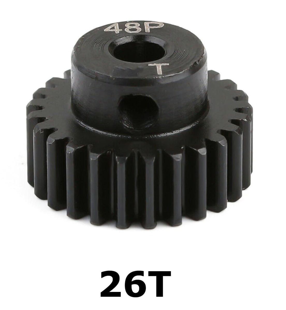 Powerhobby Hardened Steel 48P 5MM 26T Pinion Gear - PowerHobby