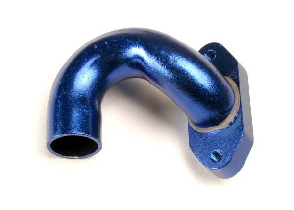 Traxxas 4940 Exhaust Header 90 Degree Blue T-Maxx - PowerHobby