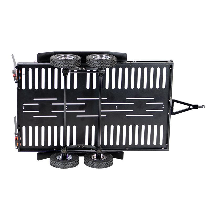 Powerhobby 1/10 CNC Machined Dual Axle Scale Truck Trailer Crawler Black - PowerHobby