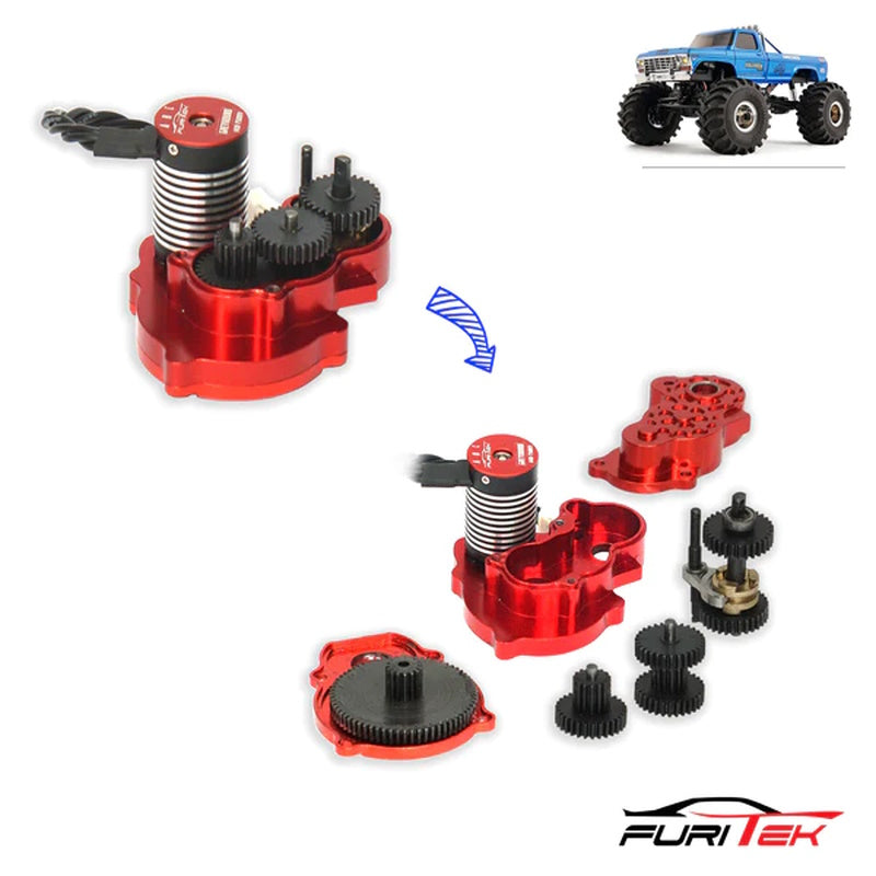 FURITEK 2349 STELLAR TRANNY MINI GODZILLA BRUSHLESS SETUP FOR FCX24 MONSTER TRK - PowerHobby