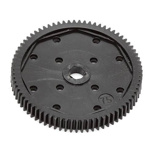 Associated 9650 48Pitch Spur Gear 75T SC10 RC10B44 / T4 / B5M XXX-T / CR / MF2 - PowerHobby
