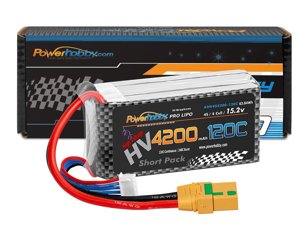 Powerhobby 4S 15.2V 4200mah 120C GRAPHENE + HV Lipo Battery w XT90 Plug - PowerHobby