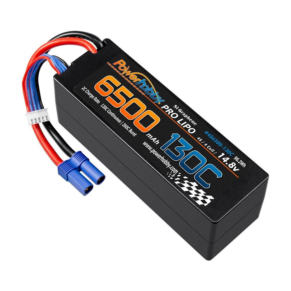 Powerhobby 4S 14.8V 6500mah 130c GRAPHENE Lipo Battery w EC5 Plug - PowerHobby