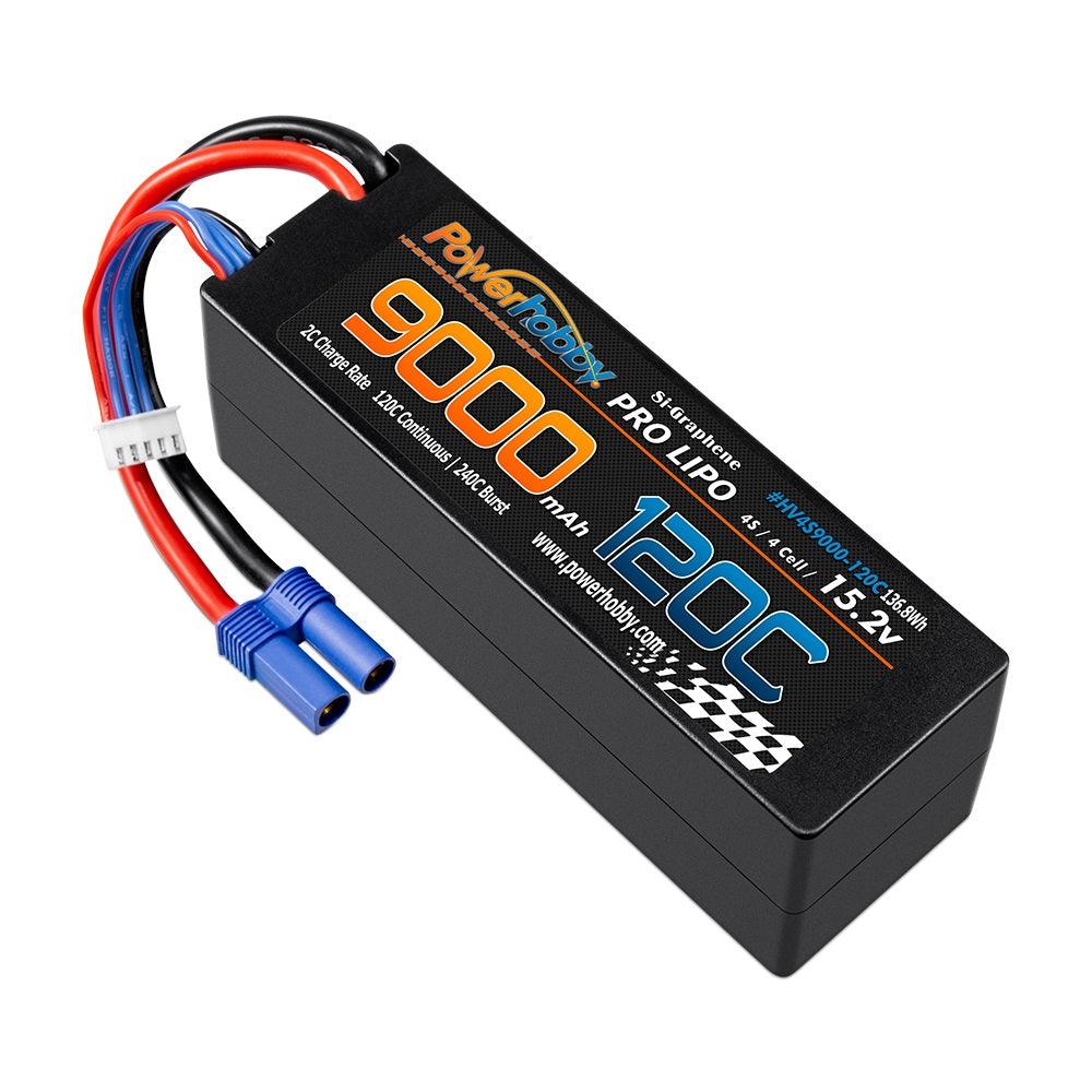 Powerhobby 4S 15.2V 9000mah 120c Graphene Lipo Battery w EC5 Plug - PowerHobby