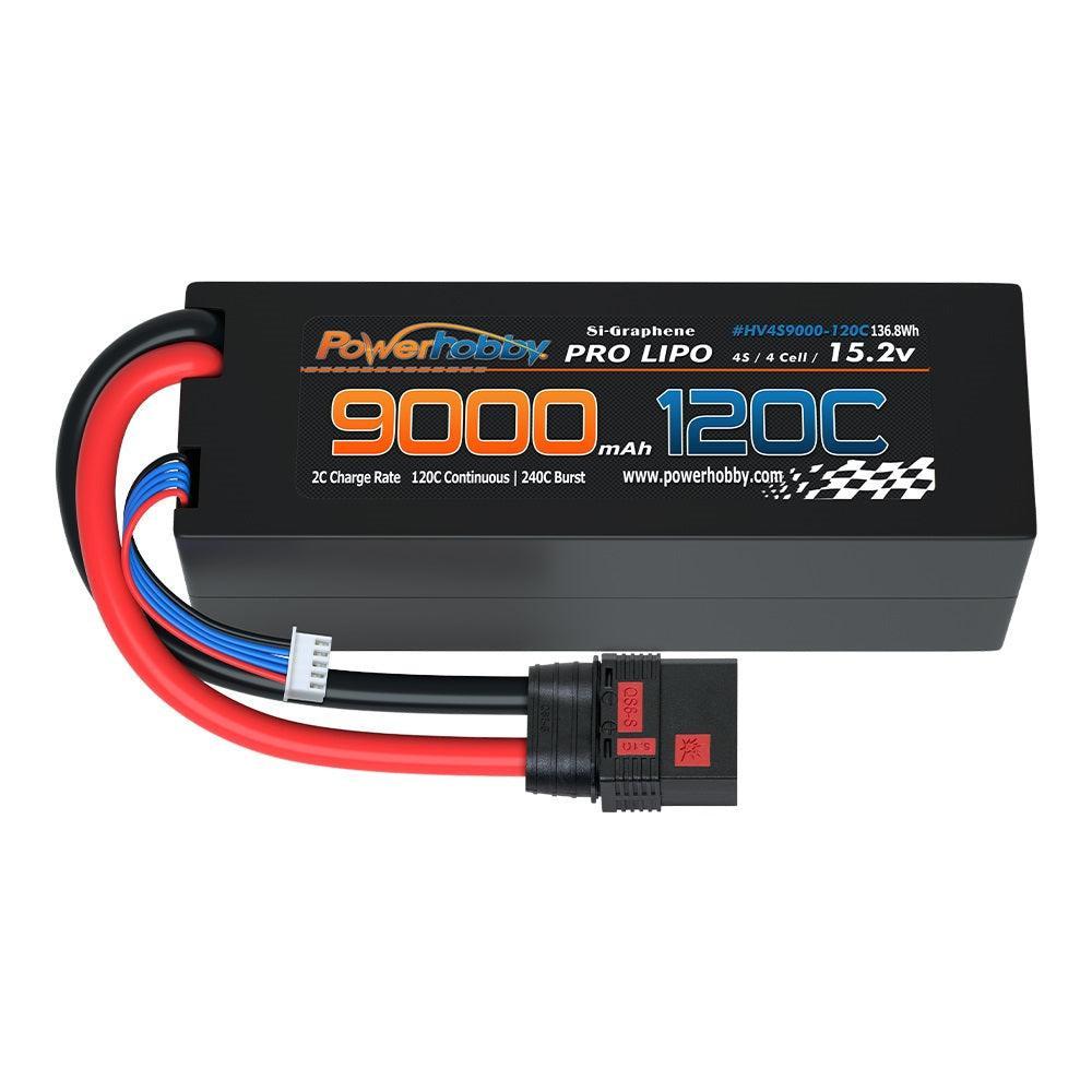 Powerhobby 4S 15.2V HV 9000mah 120c Graphene Lipo Battery w QS8 Plug - PowerHobby