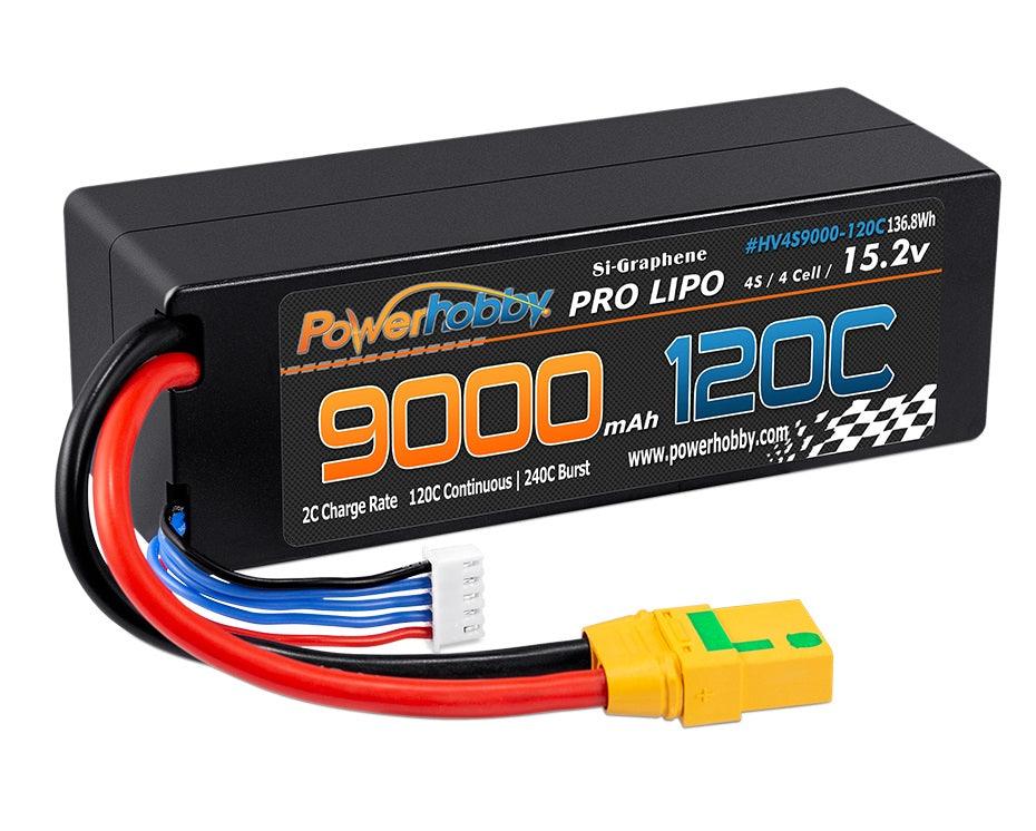 Powerhobby 4S 15.2V 9000mah 120c Graphene Lipo Battery w XT90 Plug - PowerHobby